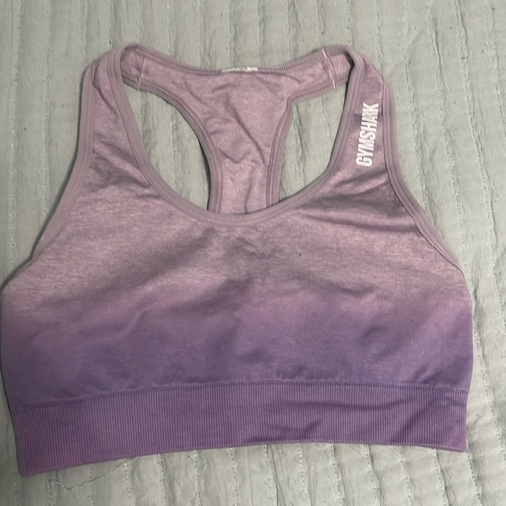Gymshark ombré purple sports bra